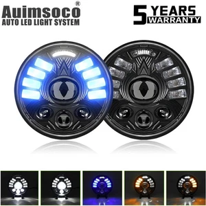 2PCS For Chevy Corvette C3 68-82 5 3/4" 5.75" LED Headlights Hi/Lo Beam DRL Lamp - Picture 1 of 11