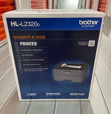 Brother - HL-L2320D Black-and-White Laser Printer - Gray - Image 1 of 4