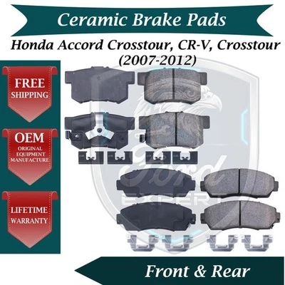 Kit de pastillas de freno delanteras y traseras premium OE para Honda Lifetime Warr 2007-2012 Foto 1 de 4