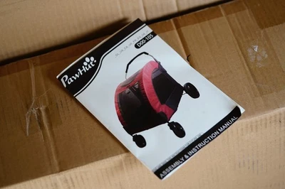 PawHut Pet Stroller Universal Wheel with Storage Basket Black Blue - Image 1 of 4