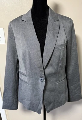 Blazer Traje Trabajo Oficina Chaqueta Talla 8 Mujer’s Gris Carbón Foto 1 de 4