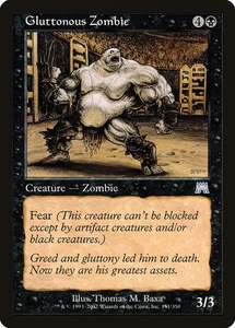 (4x) GLUTTONOUS ZOMBIE - Onslaught – MTG Magic the Gathering Card - Uncommon - Picture 1 of 5