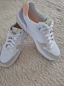 Skechers Damen Schue Gr.38 ,Synthetik - Leder Obermaterial, Weiß- Orange,... - Bild 1 von 6