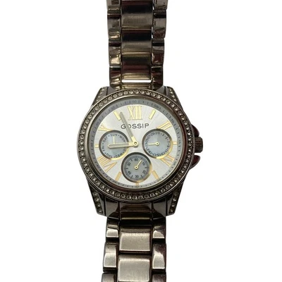 Reloj Gossip Cuarzo Unisex 39mm Estuche GSP867 con Día Fecha Hora con Batería Nueva Foto 1 de 4