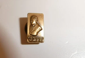 Vintage Schraub Pin Anstecker NALC National Association Litho Clubs A. Senefelder - Bild 1 von 5