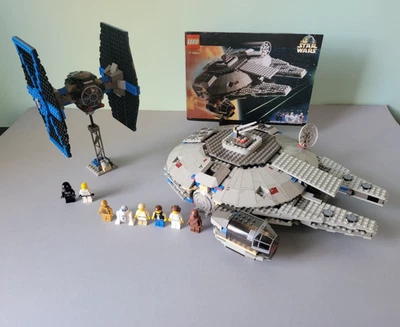 LEGO Star Wars 7190 Millennium Falcon with Manual & 7146 TIE Fighter & Minifigs - Image 1 of 4