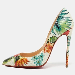 Zapatos de salón Christian Louboutin multicolor estampado floral cuero Pigalle Follies - Imagen 1 de 9