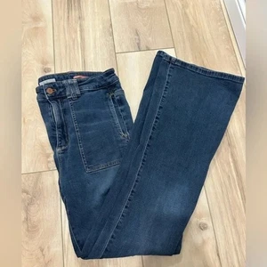 Pilcro The Icon Schlagjeans Damengröße 28 blau hoher Bund 31,5" Schrittlänge gebraucht, in einwandfreiem Zustand - Bild 1 von 14
