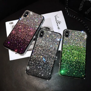Für iPhone 16 15 Pro Max 14 13 12 11 7 8+ SE Glitzer Bling Sparkle Diamanten Hülle - Bild 1 von 15