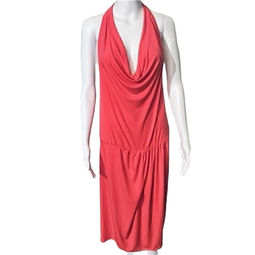 UNDERCOVER Abito donna Victoria’s Secret rosa maxi preppy bohemien elasticizzato USA taglia XL