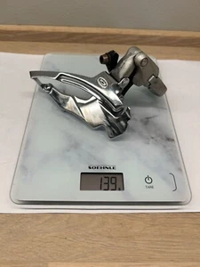 Shimano Deore XT FD-M751 Front Derailleur 3x9s/31.8mm High Clamp Top Pull - Picture 1 of 8