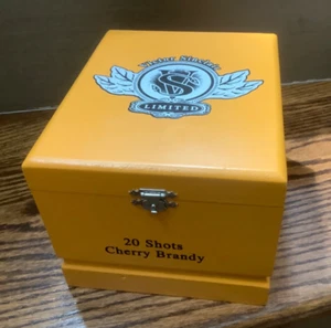 Victor Sinclair Limited 20 colpi portasigari brandy ciliegia legno incernierato + 5 tubi - Foto 1 di 15