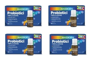 MARCO VITI FARMACEUTICI SPA OFFERTA 4 CONFEZIONI di Probiotici Massigen 10 Flaconcini