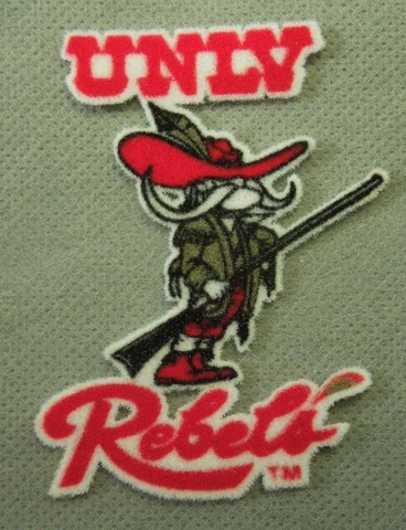 UNLV University of Nevada Las Vegas Rebels Mascot Lextra Patch Quantity of 2 Cover