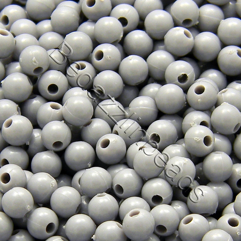 20 gramos de 600 cuentas de bola pequeñas redondas de plástico acrílico de 4 mm de color opaco sólido Foto 1 de 1