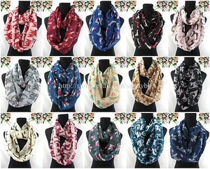 6pcs cats dogs pets animals lover double loop infinity scarf cowl - Picture 1 of 12