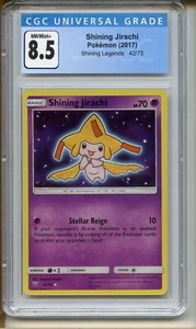 CGC 8.5 Near Mint Shining Jirachi 2017 Pokemon TCG Shining Legends Holo Rare - Picture 1 of 2