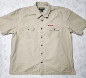 Eddie Bauer Men's Button-Front Shirt Size XXL Tan Hiking/Fishing Shirt Outdoor - Picture 1 of 6