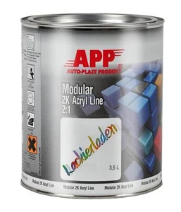 APP 0250021 2K Modular Acryl Line Vernice Mista 50-21 Nero Speciale 3,5 L | Miscela - Foto 1 di 10
