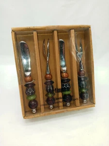 New Pier 1 Imports Canape Knife/Fork Set: 4 Pc Set - Picture 1 of 1