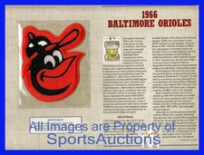 1966 BALTIMORE ORIOLES Willabee Ward COOPERSTOWN COLLECTION BASEBALL TEAM PATCH