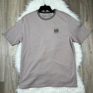 Patagonia Men Alpine Icon Organic Cotton T-shirt M Medium Mauve Short Sleeve - Picture 1 of 8