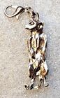 Meerkat Bag Purse Charm Dangle Zipper Pull Tibetan Silver Jewelry