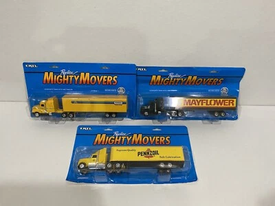  Remolque tractor ERTL Mighty Movers Pennzoil Penske Mayflower 1991 lote de 3 nuevo Foto 1 de 4