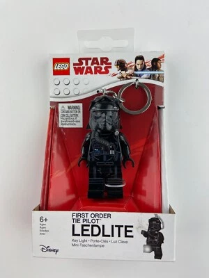 LEGO DISNEY STAR WARS FIRST ORDER TIE PILOT LEDLITE KEYCHAIN-NEW - Image 1 of 4