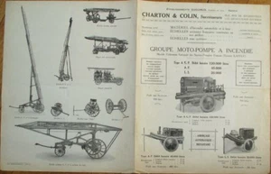 Firefighting 1920s French Fire Truck/Engine/Pump Brochure - Firemen/Fireman - Picture 1 of 2