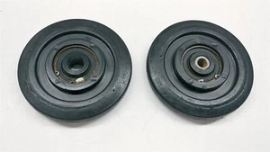 1999 Polaris 600 XC SP Gen II Chassis Side Idler Bogey Wheel Pair Black 5.35" - Picture 1 of 9