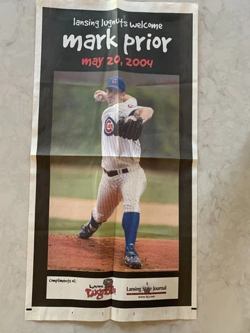 Lansing (MI) Lugnuts minor league baseball poster - Mark Prior, May 20, 2004 Cover