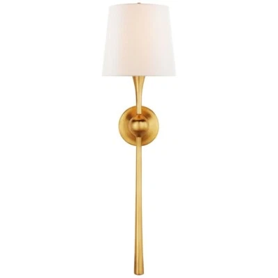 NEW WITH SCRATCHES Aerin Dover Large Tail Sconce Gild by Visual Comfort 27" - Image 1 of 4