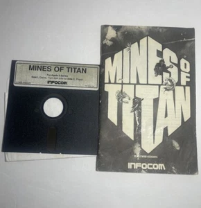 Mines of Titan PC 1989 3.5" & 5.25" Infocom Rare With Players Guide - Picture 1 of 2