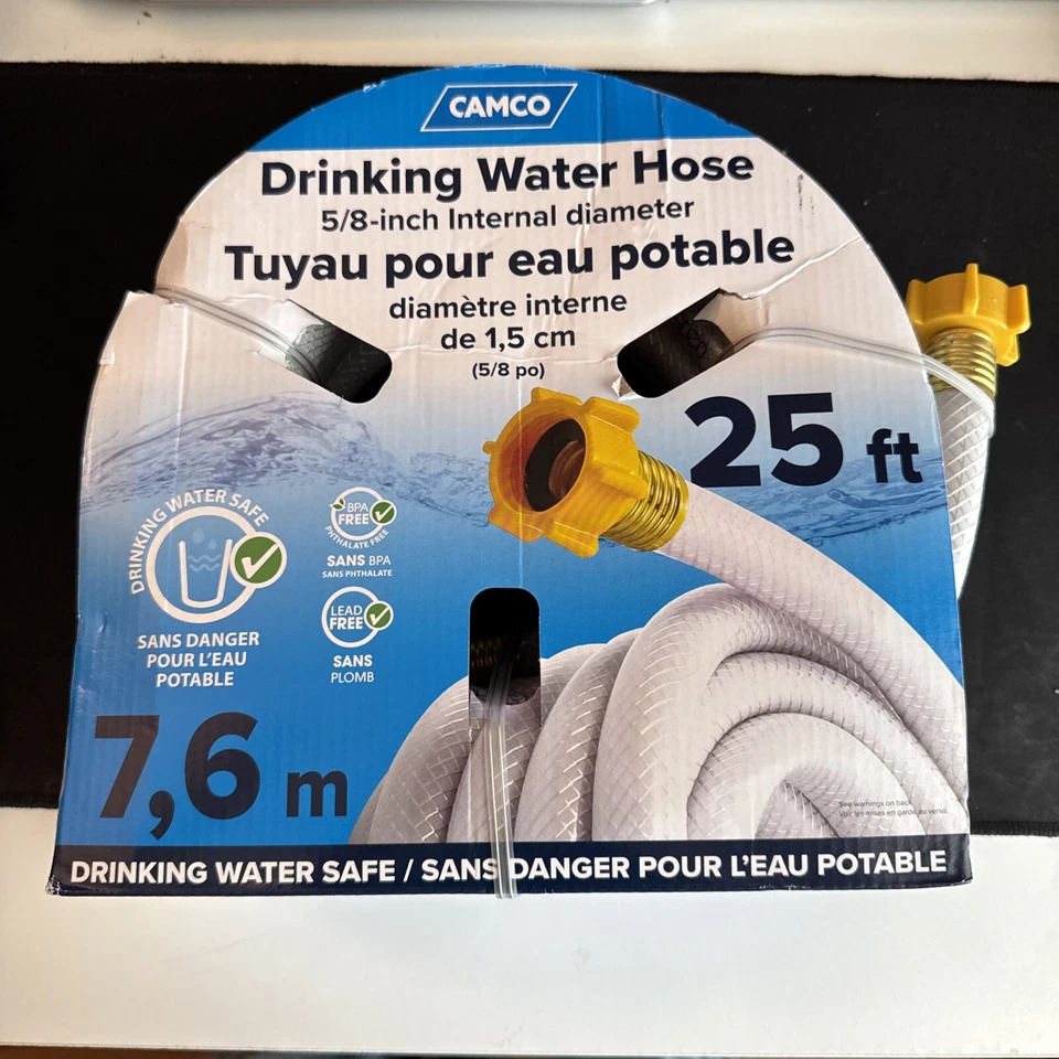 "Camco 22783 TastePURE Drinking Water Hose (5/8\ID x 25')"""