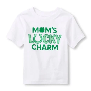 TCP ST PATRICK'S DAY MOM'S LUCKY CHARM HORSESHOE BABY BOY S/S T SHIRT 12-18M 3T - Picture 1 of 1