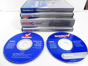 6 Pack TurboTax Deluxe for Win/Mac Federal State Intuit: 05, 06, 08, 09, 10, 13 - Picture 1 of 3