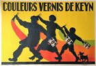 Original 1928 Belgian Paint Poster - Linen Backed!