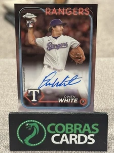 2024 Topps Chrome Owen White Rookie RC Auto Autograph #RA-OW Rangers - Picture 1 of 2