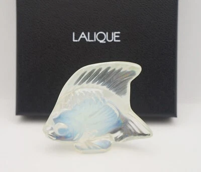 Nuevo en Caja Increíble Estatuilla Pez Lalique Brillo Opalescente Hecho en Francia Foto 1 de 4