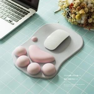 Creative Cute Kitten Claw Mouse Pad with Wrist Rest for Laptop Desktop Silicone - Picture 1 of 11