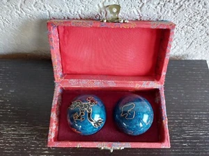 Qi Gong Baoding Klangkugeln mit Original-Schatulle: Original aus China: vintage - Bild 1 von 6