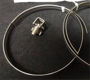 Hose Clamps Adj. 6-1/2" D max SS QTY-1 Scissor Binding Worm Screw 0.4"- Band D31 - Picture 1 of 5