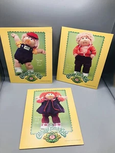 NOS Cabbage Patch Kids 1984 Set 3 Paper Pocket Folders, Vintage Collectible - Bild 1 von 8