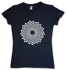 SPIRAL DOTS DAMEN T-SHIRT Hypno Labyrinth Mystic Hypnotic Esoterik Circle - Bild 1 von 1