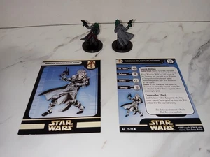 Star Wars Miniatures Universe Rodian Black Sun Vigo x2 con carte 28/60 - Foto 1 di 2