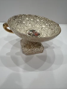 Antike Empire Ware 6-England Elfenbein Glasur Gold Vergoldet Viktorianisch Kompott Sockel - Bild 1 von 11