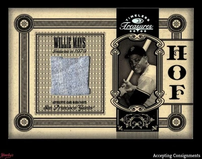 2005 Timeless Treasures HOF #HOF24 Willie Mays GAME USED PANTS 21/50 GIANTS - Image 1 of 2