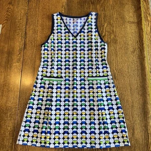 Kinona Golf Tennis Dress Season Opener Mod Dot Medium Pickleball Retro Pockets - Picture 1 of 13