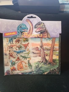 LOTE RARO VINTAGE PEGATINAS PRENSATELAS PANORÁMICAS AVENTURAS PREHISTÓRICAS 1990 - Imagen 1 de 2